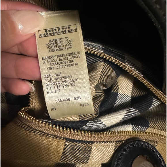 BURBERRY Canvas House Check Tote - Picture 7 of 9